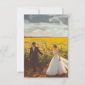 Rustikale Hochzeit im Hinterhof Dankeskarte (Rückseite)