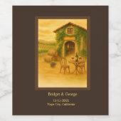 Rustikale Hochzeit im Napa-Tal Weinetikett (Einzelnes Label)