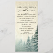 Rustikale Hochzeit im Pinienwald Programm (Vorderseite)