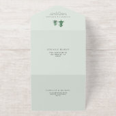 Rustikale Hochzeit im Wald All-in-One-Einladung (Außenseite)