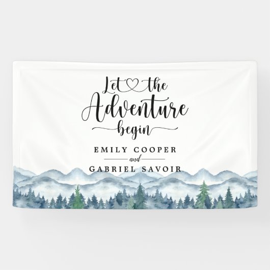 Rustikale Hochzeit im Wald Banner (Horizontal)