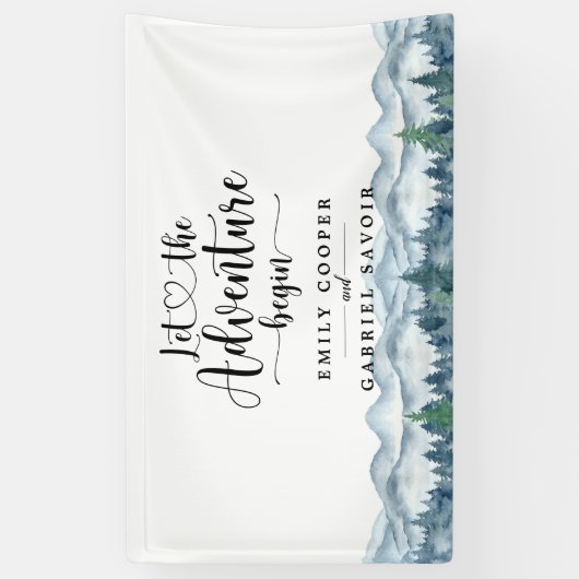 Rustikale Hochzeit im Wald Banner (Vertikal)