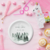 Rustikale Hochzeit im Wald Pappteller (Party)