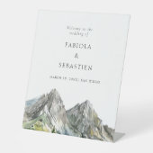 Rustikale Hochzeit im Wald von Bergen Sockelschild (Vorderseite)