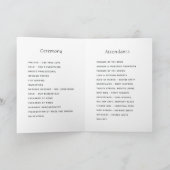 Rustikale Hochzeit im Wasserfarbenwald Programm (Innenseite)