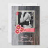 rustikale Hochzeit im Western Einladung (Vorderseite)