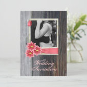 rustikale Hochzeit im Western Einladung (Stehend Vorderseite)