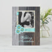 rustikale Hochzeit im Western Einladung (Stehend Vorderseite)