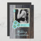 rustikale Hochzeit im Western Einladung (Vorne/Hinten)