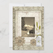 rustikale Hochzeit im Western Einladung (Vorderseite)