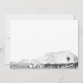 Rustikale Hochzeit in Aquarell Danke Karte (Rückseite)