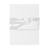 Rustikale Hochzeit in Aquarell Rosa Einladungsbanderole (Rückseitenbeispiel)