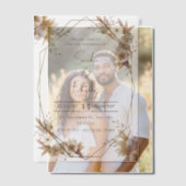 Rustikale Hochzeit in Beige und Braun Pergament Einladungen (Versatz (Ehepaar))