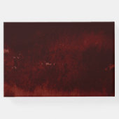 Rustikale Hochzeit in Burgund Pink Gästebuch (Rückseite)