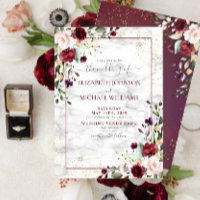 Rustikale Hochzeit in Burgund Rosa