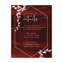 Rustikale Hochzeit in Burgund, rosa, geometrische 