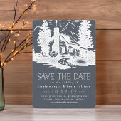 Rustikale Hochzeit in den Bergen rettet das Datum Save The Date