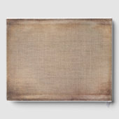 Rustikale Hochzeit in Lace und Burlap Gästebuch (Rückseite)