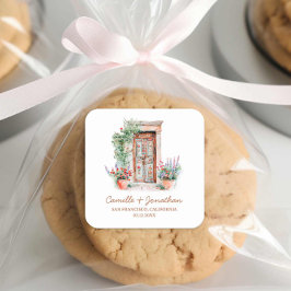 Rustikale Hochzeit in Urlaubsort Gunst Sticker