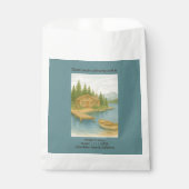 Rustikale Hochzeit in Urlaubsort Tahoe Geschenktütchen (Vorderseite)