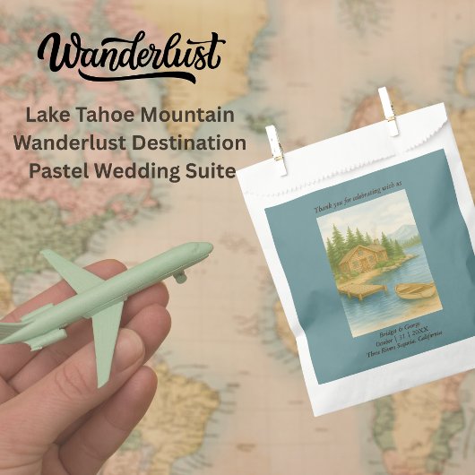 Rustikale Hochzeit in Urlaubsort Tahoe Geschenktütchen