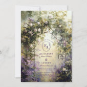 Rustikale Hochzeit Ivy Arch Outdoor Garden Einladung (Vorderseite)