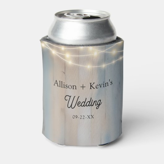 Rustikale Hochzeit kann kälter werden Dosenkühler (Kanne Rückseite)