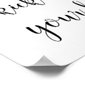 Rustikale Hochzeit Kick off deine Heelse unterzeic Poster (Ecke)