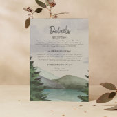 Rustikale Hochzeit & Lake Evergreen Begleitkarte