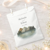 Rustikale Hochzeit & Lake Evergreen Geschenktütchen (Ausgeschnitten)