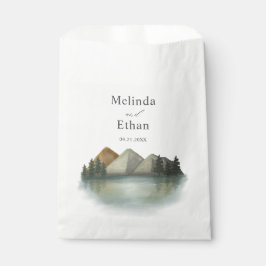 Rustikale Hochzeit & Lake Evergreen Geschenktütchen