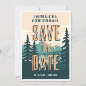 Rustikale Hochzeit Lässig Save the Date Einladung (Vorderseite)