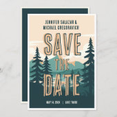 Rustikale Hochzeit Lässig Save the Date Einladung (Vorne/Hinten)