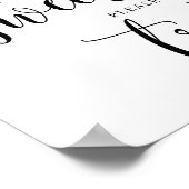 Rustikale Hochzeit Liebe ist süße Leckerei Zeichen Poster (Ecke)