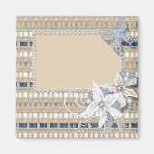 Rustikale Hochzeit Magnet (Vorne)