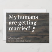 Rustikale Hochzeit meine Menschen werden heiraten Save The Date (Vorderseite)