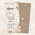 Rustikale Hochzeit Menükarte<br><div class="desc">Schöne Menükarten, um Ihre Tischeinstellungen bei Ihrer Hochzeit oder beim nächsten Party zu ergänzen, bieten elegante Wasserfarbenfall Blume und Blätter und Ihre Details in schicken Schriften. Achten Sie darauf, Ihre Bestellung zu verdoppeln, bevor Sie sie Ihrem Warenkorb hinzufügen, da das, was Sie auf dem Bildschirm sehen, ist, was gedruckt wird....</div>