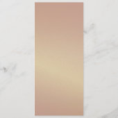 Rustikale Hochzeit Menükarte (Rückseite)