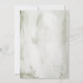 Rustikale Hochzeit mit Baumwolle und Blätterdach Save The Date (Rückseite)