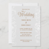 Rustikale Hochzeit mit blauem Burlap-Blumenzahn Einladung (Vorderseite)