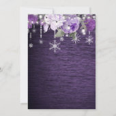 Rustikale Hochzeit mit Blumen speichern Sie das Da Ankündigung (Rückseite)