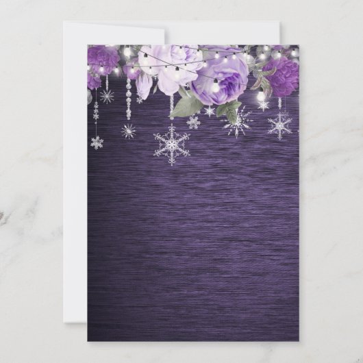 Rustikale Hochzeit mit Blumen speichern Sie das Da Ankündigung (Rückseite)