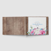 Rustikale Hochzeit mit Blumenzwiebeln Gästebuch (Voll)