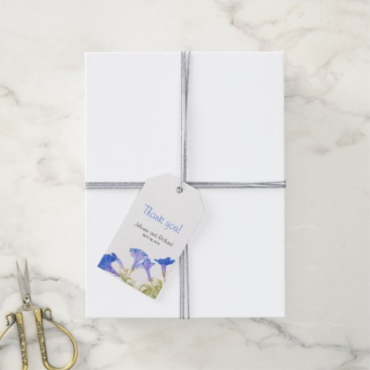 Rustikale Hochzeit mit Flora Danke, dass Sie Gesch Geschenkanhänger (Mit Garn)