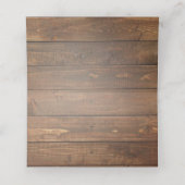 Rustikale Hochzeit mit floralen Wasserfarben Platzkarte (Innenseite Aufgefaltet)