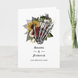 Rustikale Hochzeit mit floraler Gotik im Herbst Programm