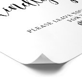 Rustikale Hochzeit Mit freundlichem Sign Well will Poster (Ecke)