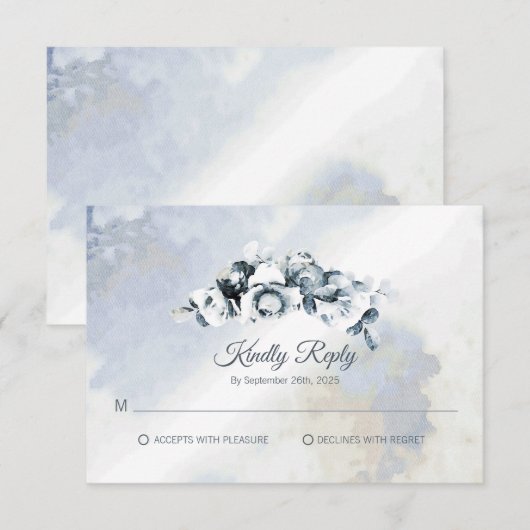 Rustikale Hochzeit mit grauer Flora (Vorne/Hinten)