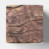 Rustikale Hochzeit mit Holz und Sonnenblumen Geschenkschachtel (Oben)