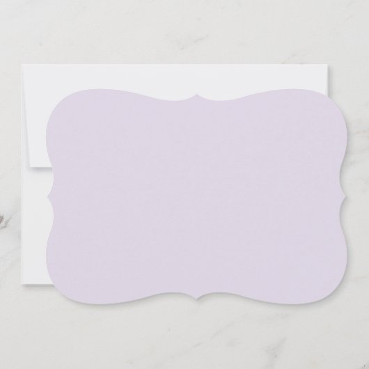 Rustikale Hochzeit mit Lila und grüner Blüte Einladung (Rückseite)